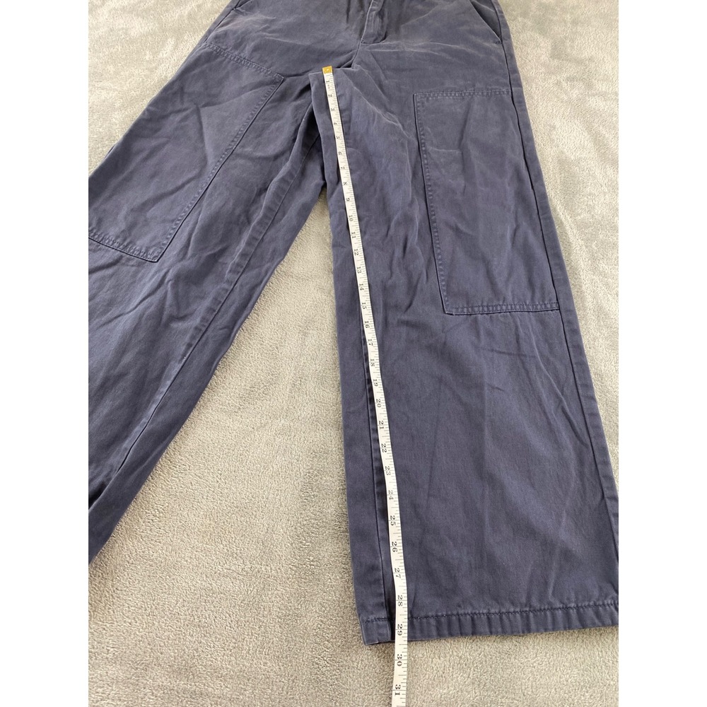 PacSun Womens Navy Blue Workwear Trouser Double Knee Wide Leg Pants Size 26 - Picture 13 of 16